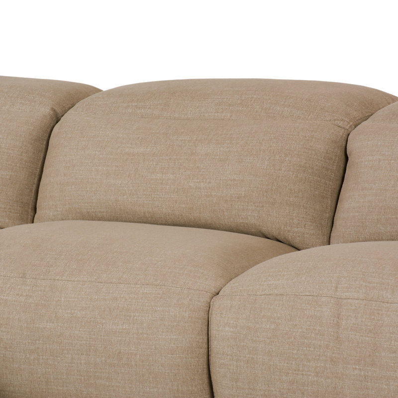 Radley Chaise Sectional, Left Hand Facing, Crypton Nomad Taupe Polyester Blend