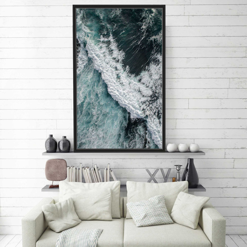 «From Above 9» par Design Fabrikken - reproduction de photo, Cadre flottant noir, H 63,5 po x l 39,5 po x P 2 po