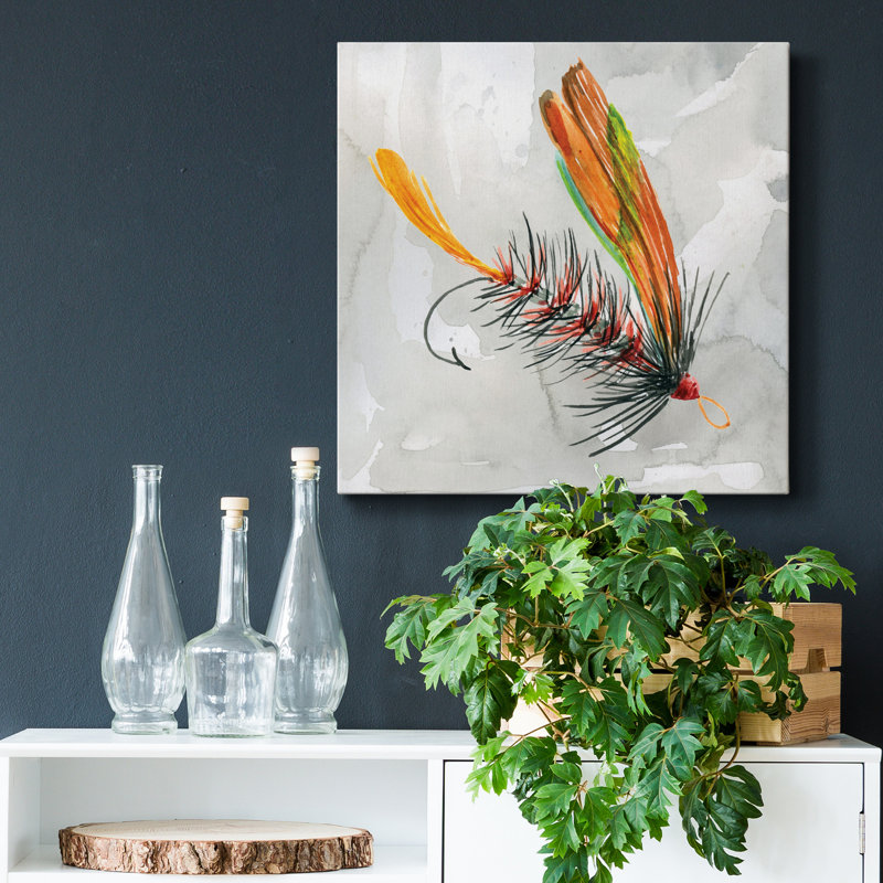 " Fly Hook II ", 16" H x 16" W x 1" D