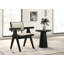 Ensemble de chaises et console à accoudoirs en ébène 3 pièces l 21 po avec base piédestal Jacopo