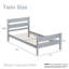 Lit plateforme simple en bois massif avec tête et pied de lit, lit pour enfant-1704669104