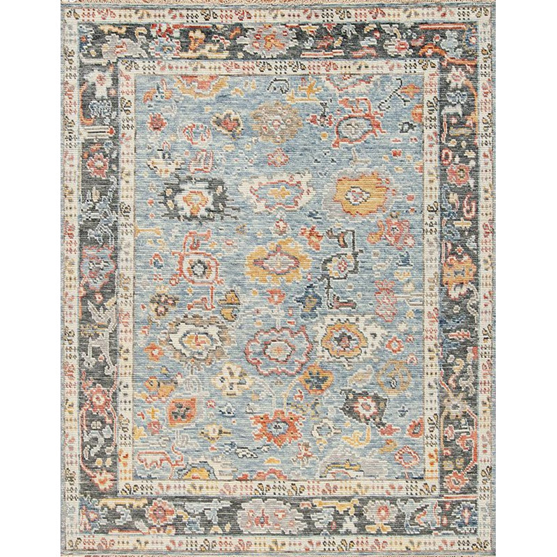 Cascade Hand Knotted Wool Area Rug, Rectangle 10' x 14'