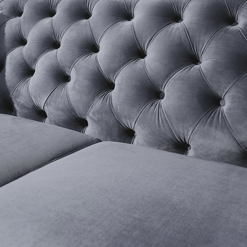 Causeuse rembourrée Modern, Gris
