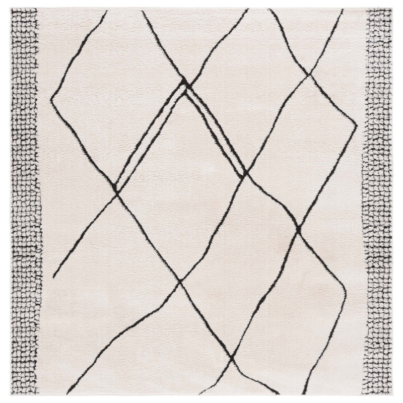 Melody Performance Geometric Rug, Square 6'7"