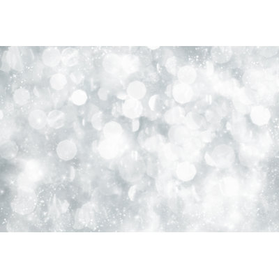 Silver Christmas Background by - Wrapped Canvas Graphic Art