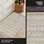 Tapis noir / blanc en coton tissé à plat à la main Steverson-321230065-273138456