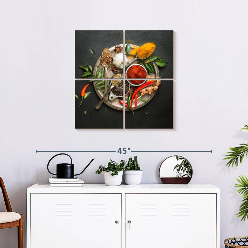 Yarlin Indian Cuisine Spices, 26" H x 26" W