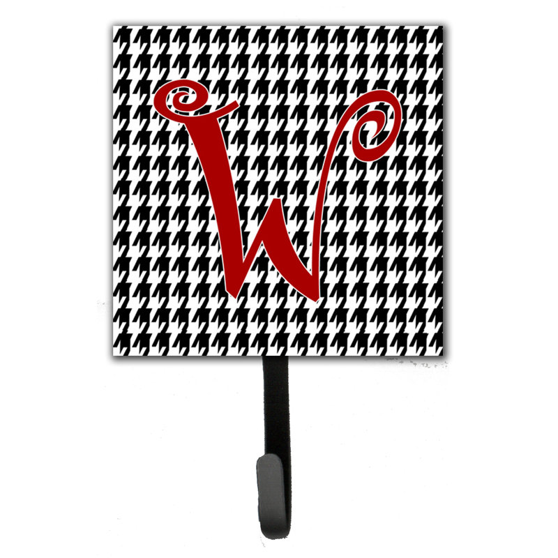 Crochet mural houndstooth monogramme, W
