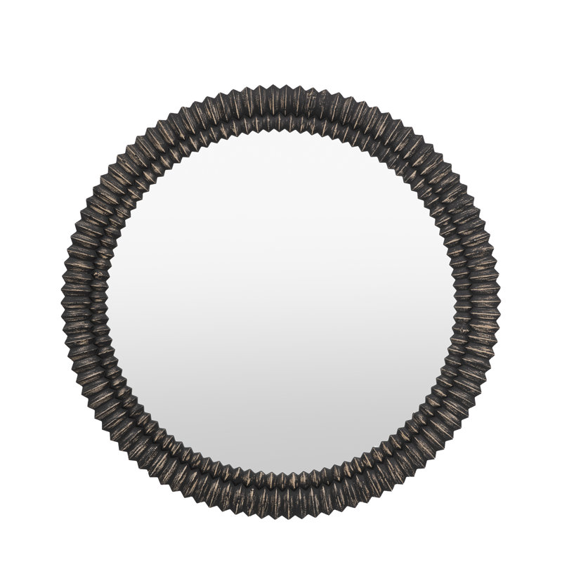 Janette Mirror, 90 cm H x 90 cm W, Black Wash