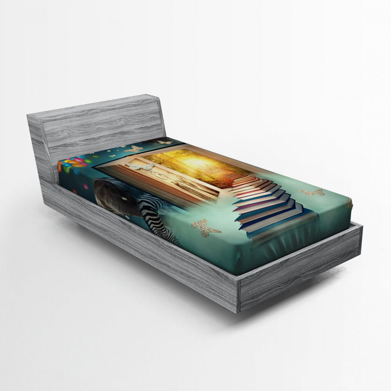Fantasy Microfiber Fitted Sheet, Twin XL Fitted Sheet