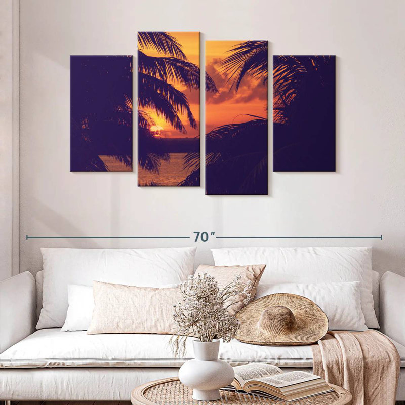 Palms Sunset, 32" H x 52" W