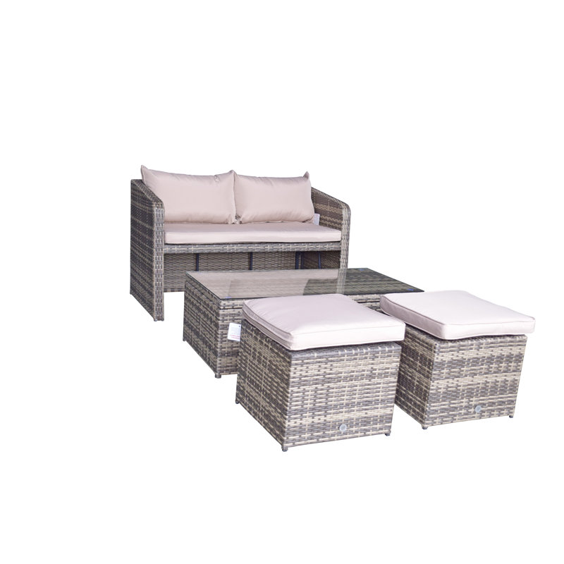 Hongming 4 Seater Rattan Sofa Set