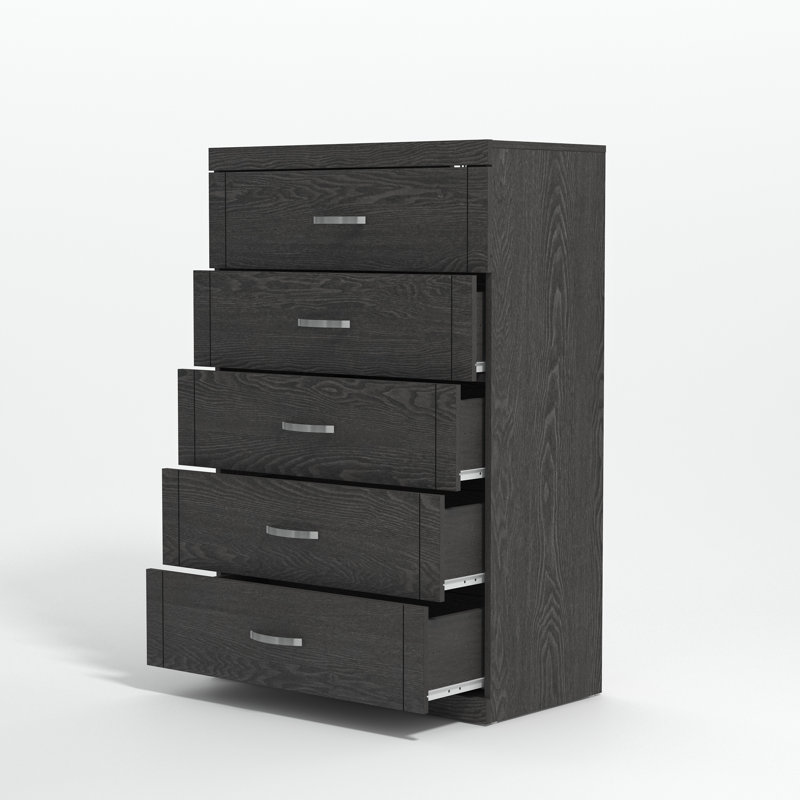 Avigail 5 Drawer 30.70'' W Dresser, Gray