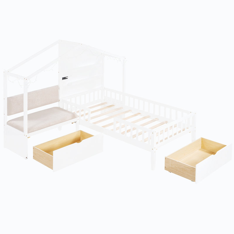 Lit plateforme 67,03 po Morrisville, Blanc