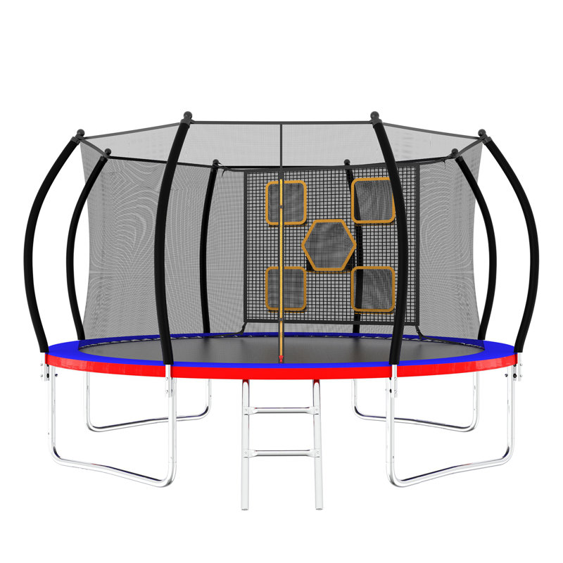 Trampoline pour enfants, Noir / bleu / rouge