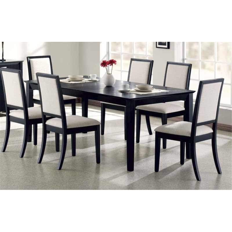 Bisleidy 6 - Person Solid Wood Top Four Leg Dining Set