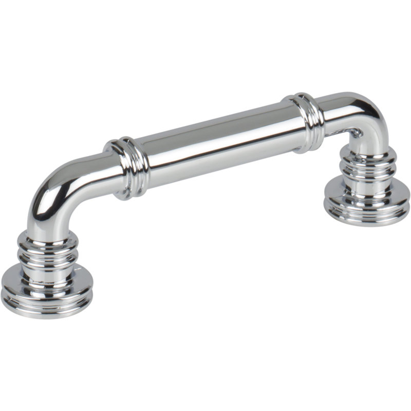 Cranford Bar Pull, Polished Chrome, 3 3/4" Center to Center