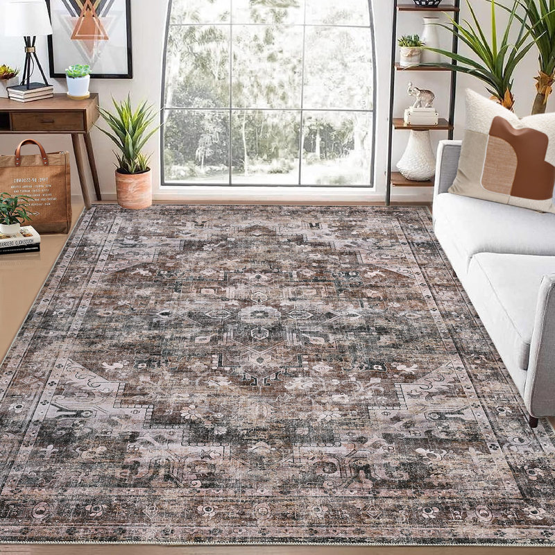 Washable Indoor Rug, Rectangle 9' x 12'