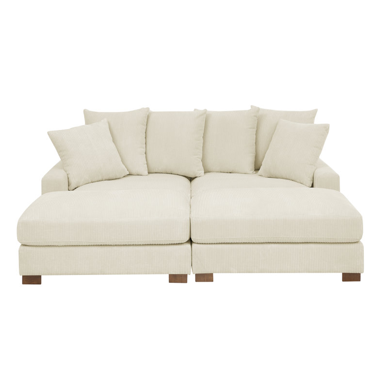 Zaheer 86'' Corduroy Sofa