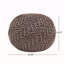 Pouf rond en fil de coton tricoté 20 X 20-114232223