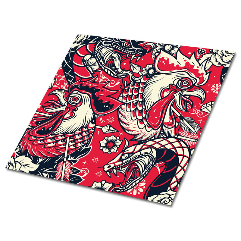 Khyasia 30cm W x 30cm L Vinyl Peel and Stick Field Tile