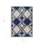 Tapis ivoire à motif géométrique-2021970834