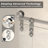 Lennon 44-48"x76" H Frameless Sliding Shower Door with 5/16" Tempered Glass & Stainless Steel Hardware-123252965