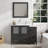  Framed 29.9" Single Bathroom Vanity Set with Mirror-27042771