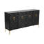 Bois, armoire rectangulaire 65 x 35 po, H 35 po, texturé - 65 po x 16 po x 35 po-89124112