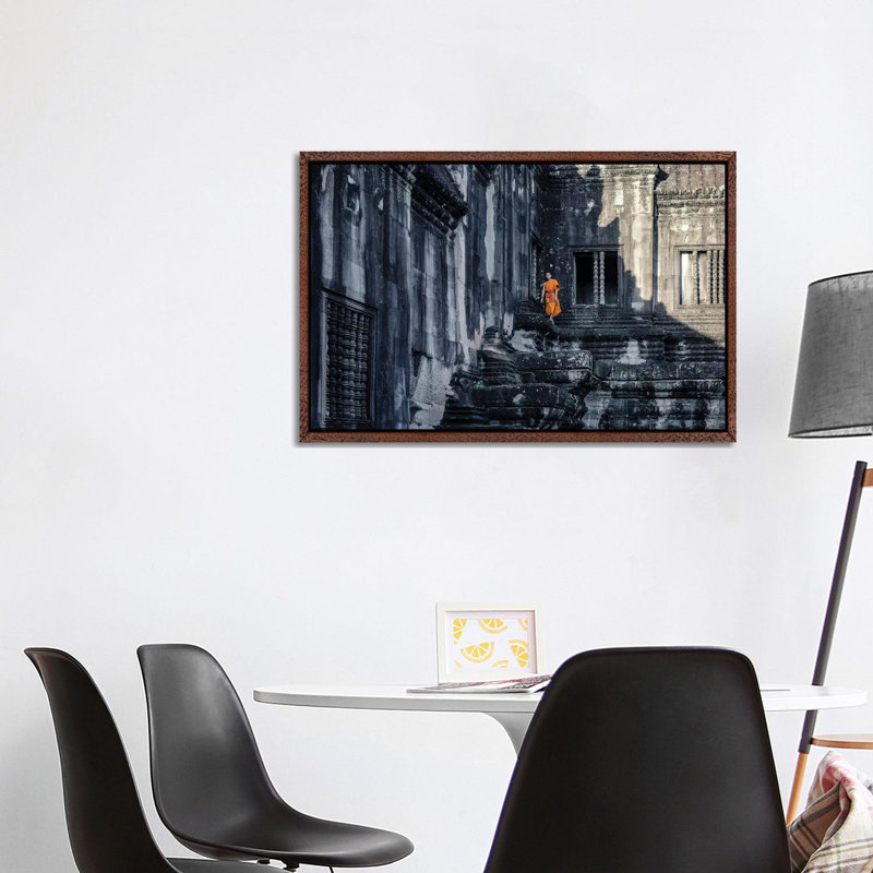 The Young Monk by Gloria Salgado Gispert - Gallery-Wrapped Canvas Giclée on Canvas, Classic Wood Floater Framed