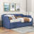 Venancio Twin Size Upholstered Daybed with Twin Size Trundle and Slat Support-613696366