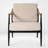 26'' Wide Mid-century Modern Lounge Chair Upholstered Deep Seated Accent Chair-1700573963