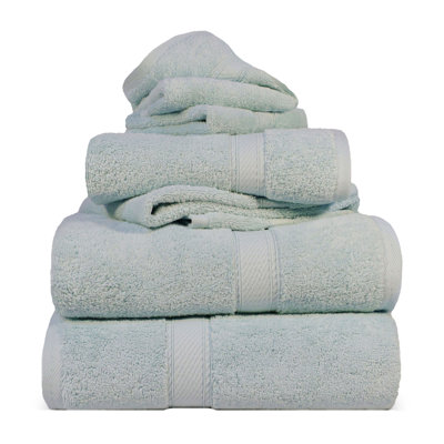 Scotia Certified Egyptian Cotton Heavy Highly Absorbent Luxury Bath Towel Set 