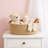 Handmade Woven Storage Basket With Handles, Decorative Organizer Bin For Shelves, Closets, And Home Decor, Natural Rope Gift Basket-371906579