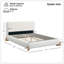 Lit tapissier Boucle, grand, blanc-1318564598