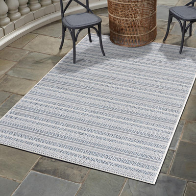 Tapis intérieur / extérieur en polypropylène tissé à la machine Evolet