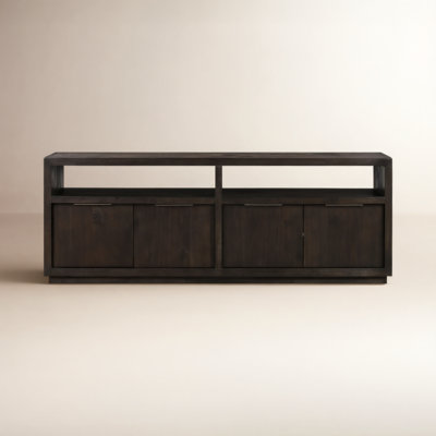 Eloise 74 " Glass Acacia TV Stand
