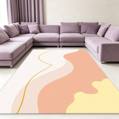 Tapis 1pc Peach Pastel Wave