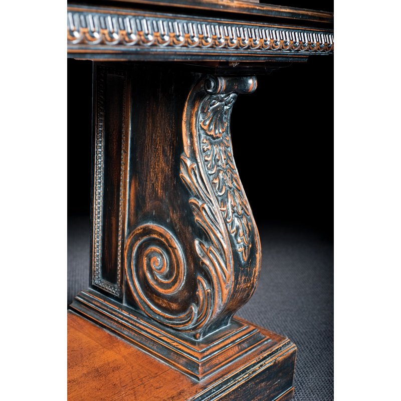 Console Table, Black Lacquer Stain
