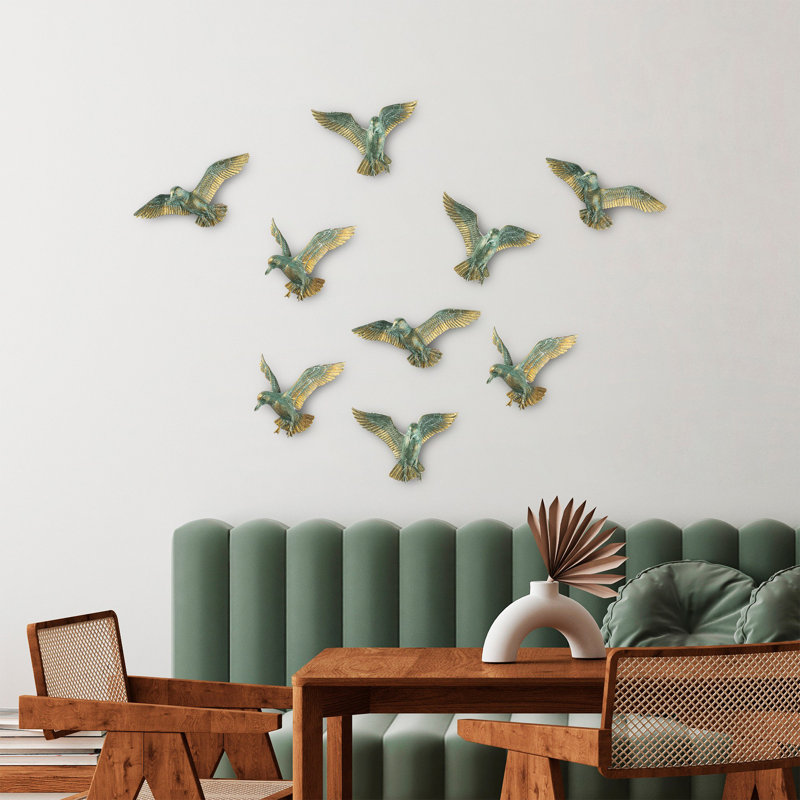 Accessoire mural décoratif en métal peint à la main, 12,6 po x 35,4 po x 1,6 po | Fabrication 100% métal, poids: 4,8 lb | Variations de couleurs uniques, parfaites pour la décoration intérieure et les murs de galerie, design élégant et durable