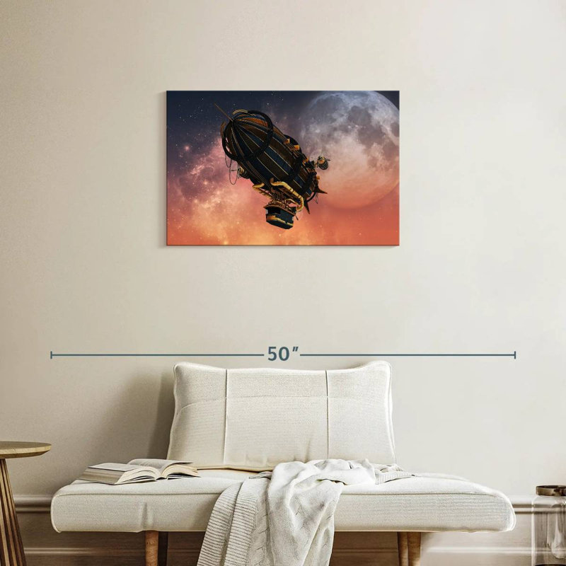 Mehar Steampunk Zeppelin, H 20 po x l 30 po