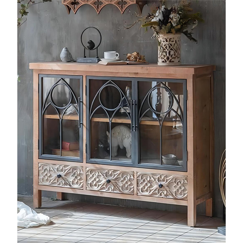 Retro Multi-Functional Large-Capacity Accent Cabinet