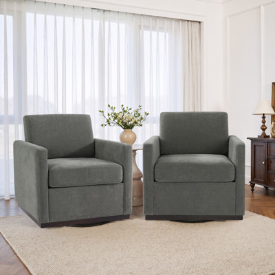 Fauteuil rembourré pivotant