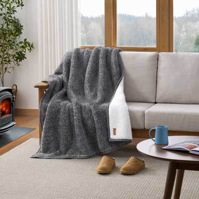 MELANGE SHERPA THROW