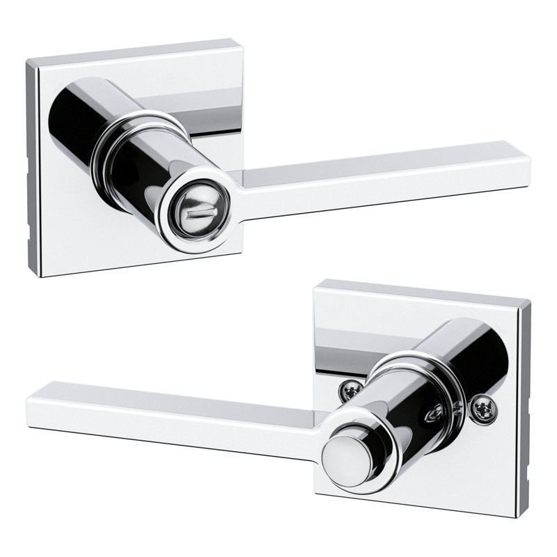 Casey Bed/Bath UL Lever, Polished Chrome