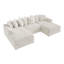 Canapé modulaire en velours côtelé Tolzmann-1248947039