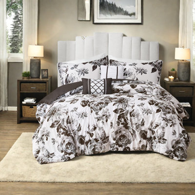 Ensembles de literie élégants et floraux, confort en polyester, style moderne pour la maison