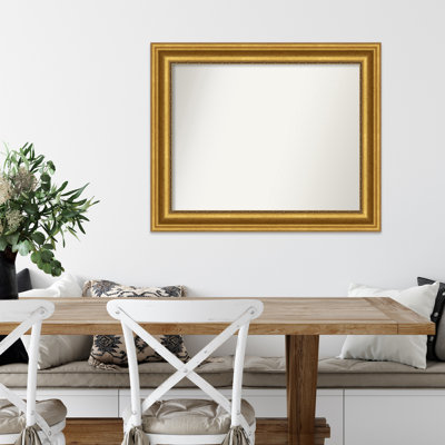 Francel Wood Flat Wall Mirror