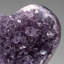 Genuine Amethyst Crystal Cluster Heart From Uruguay (366.9 Grams)