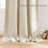 Linen Waffle Weave Curtains for Bedroom, Privacy Farmhouse Drapes Light Filtering Window Treatments for Living Room, 2 Panels-974123609-974123612